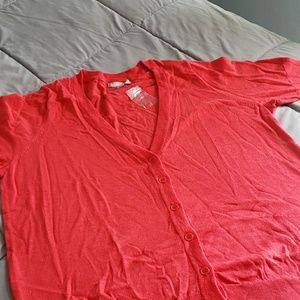 Short Short Sleeve Cardigan